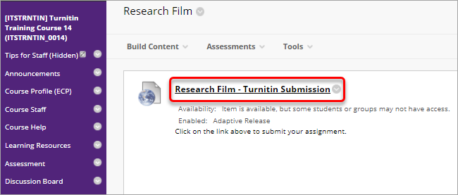 access turnitin link