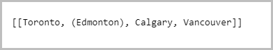 horizontally organised answers