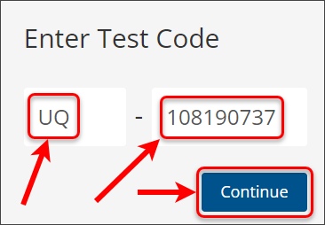 Test code text boxes circled