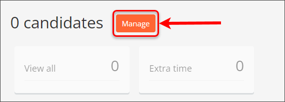 Manage button circled