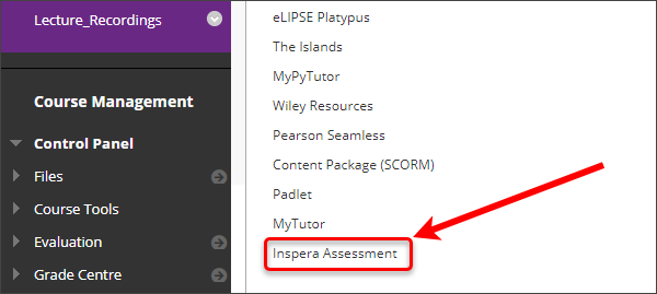 Inspera assessment circled