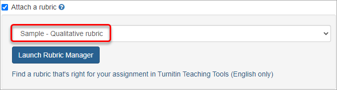 qualitative rubric