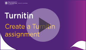 create a turnitin assignment