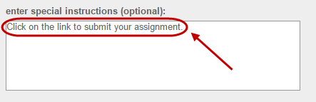specify optional settings