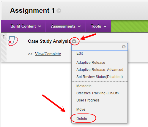 how to delete a submitted assignment on turnitin