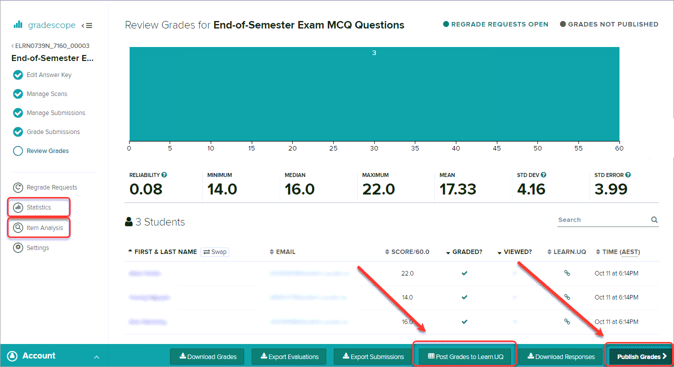 post grades to Grade Centre