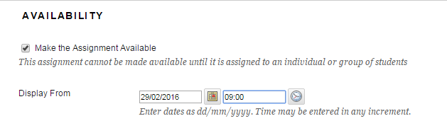 Availablity