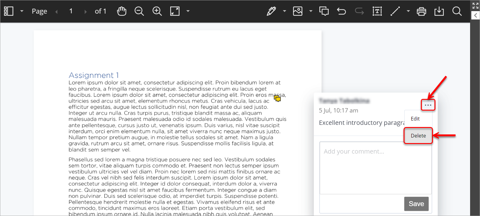 Comments, highlighting, drawing and stamps (Ultra) - eLearning ...