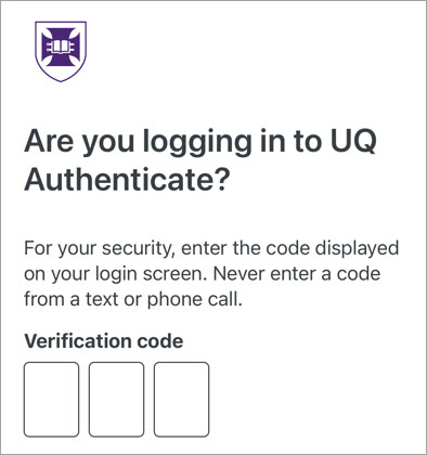 Enter the verification code