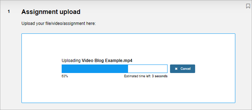 File upload progress bar