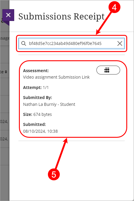 Steps 4 and 5 circled