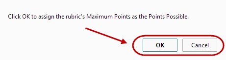 click ok to possible points