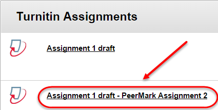 select turnitin assignment