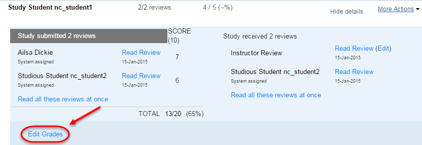 edit grades