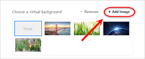 the add image button is highlighted