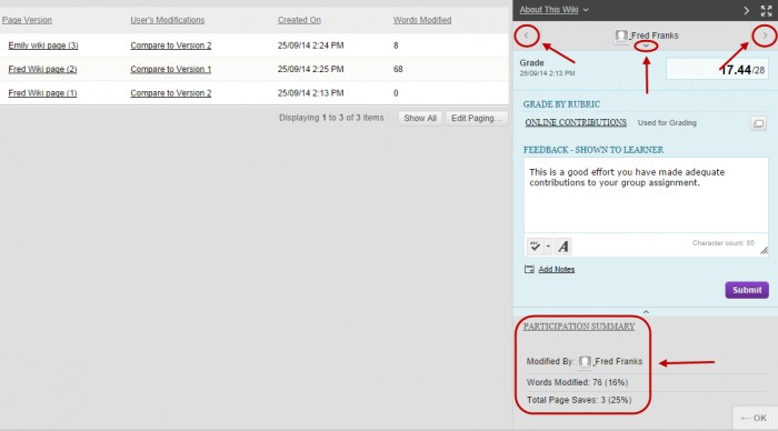 participation summary browser