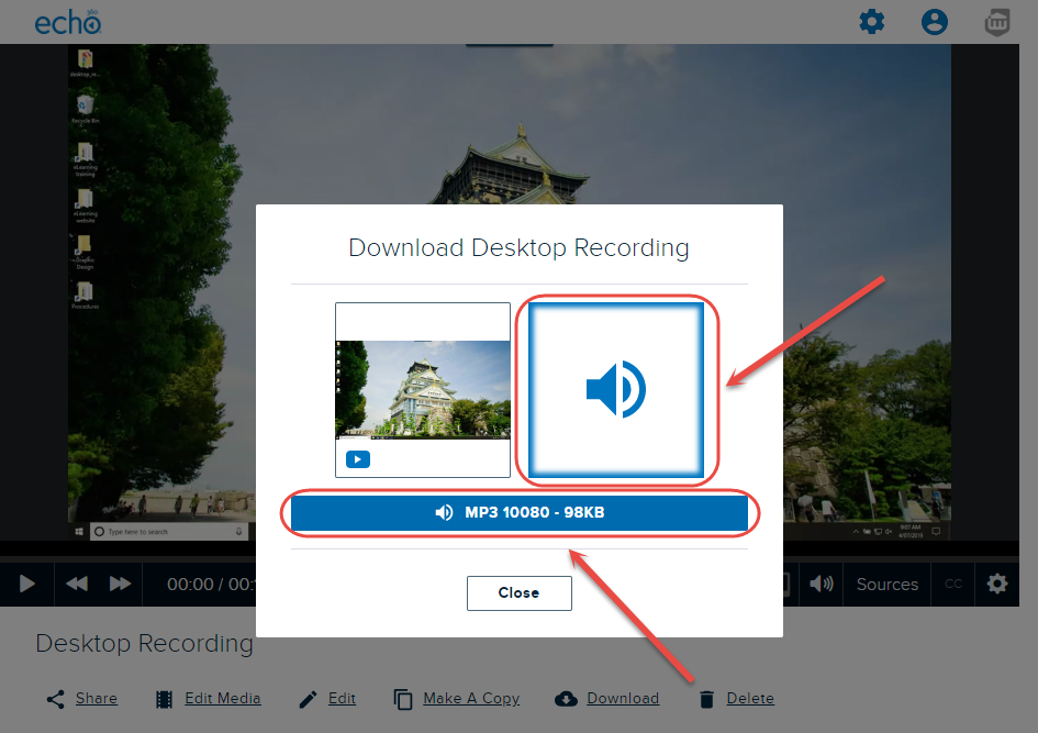 download audio