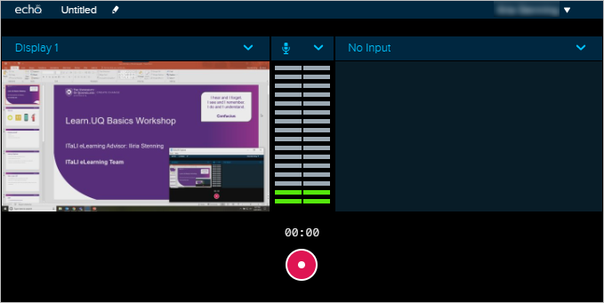 audio and screen capture
