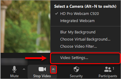 video settings