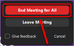 end meeting for all