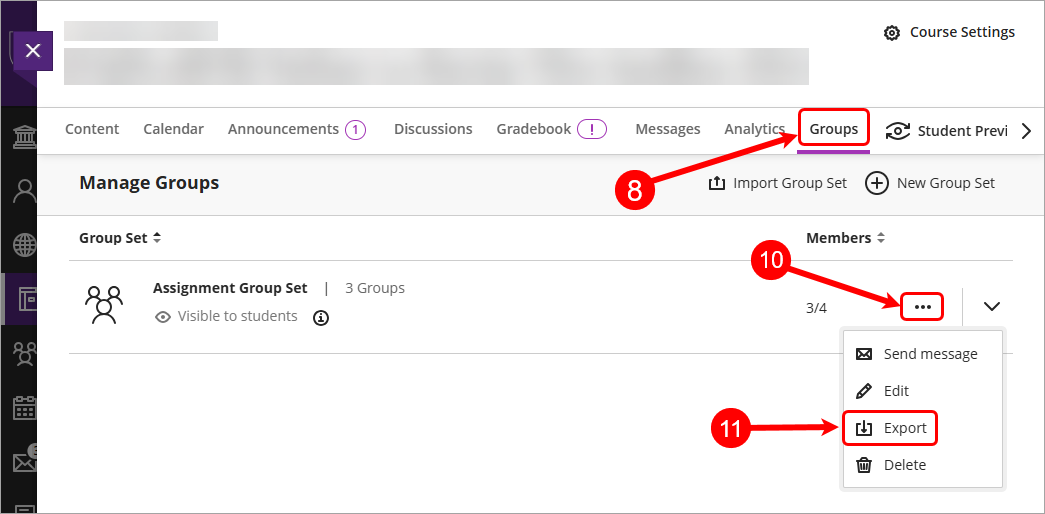 Steps 8, 10 and 11 circled