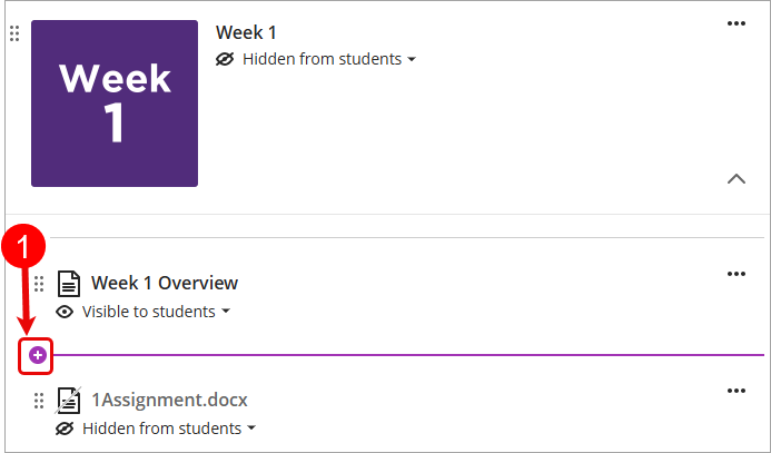 Add content sign circle