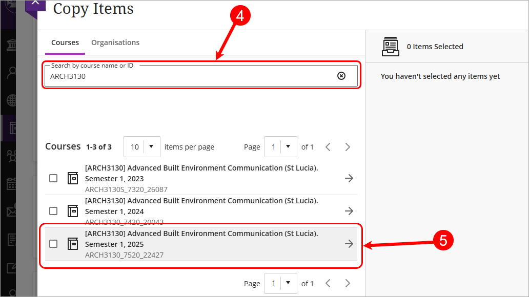 Steps 4 & 5 circled