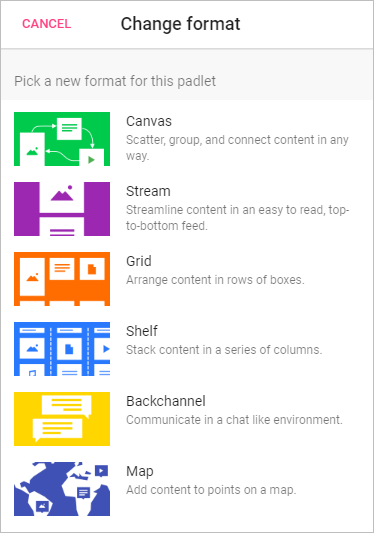 The format options are shown