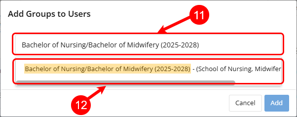 Steps 11 & 12 circled