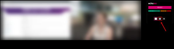 Pause button circled