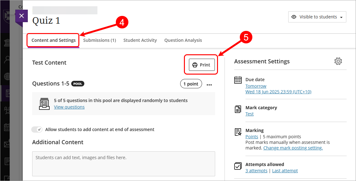 Steps 4 & 5 circled
