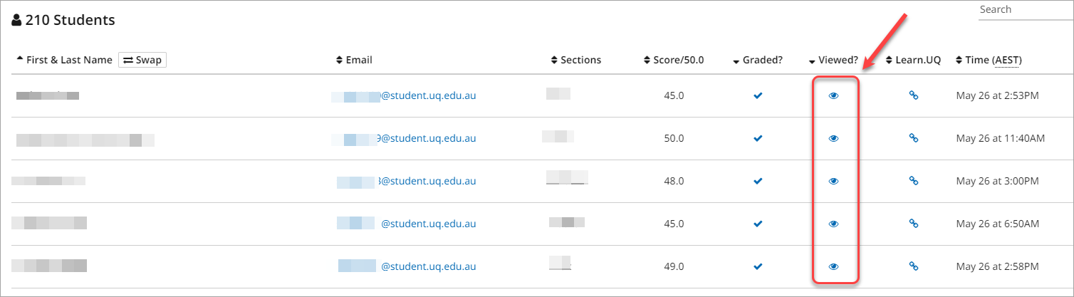 view assignments