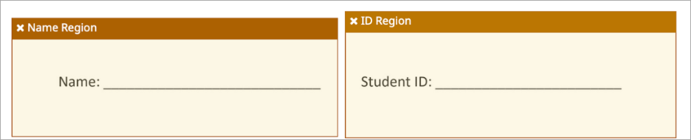 Correct student ID boxes