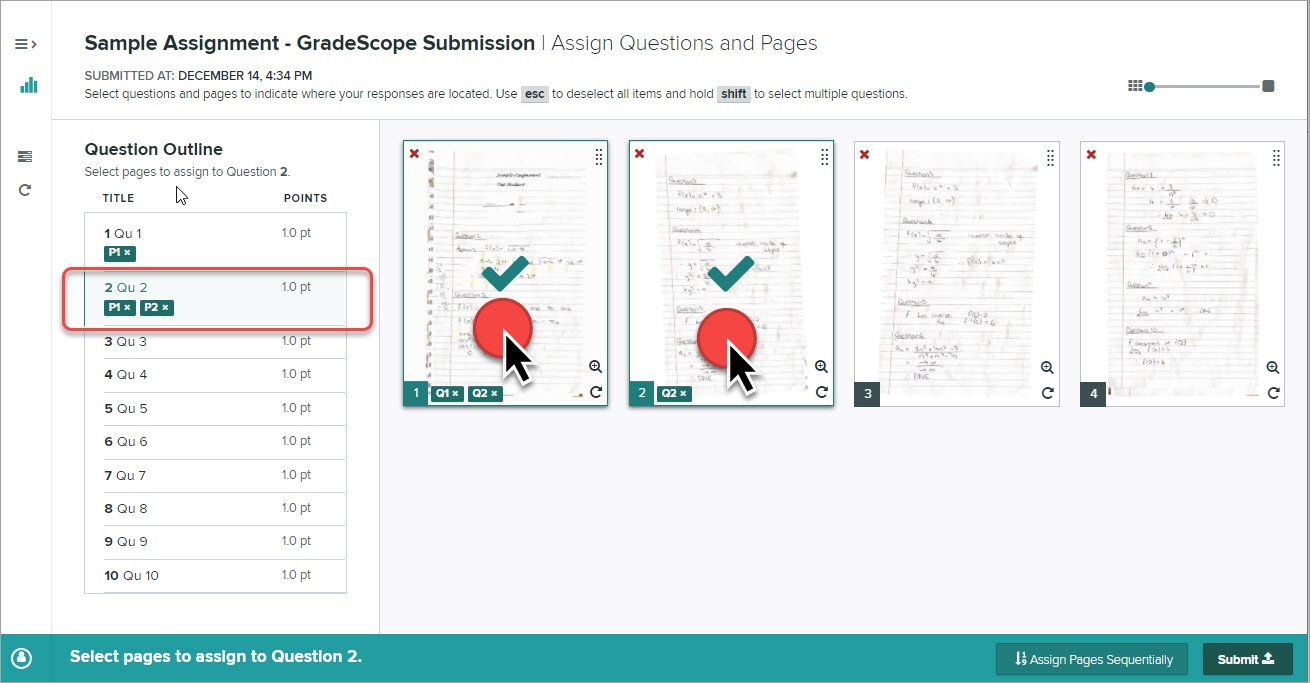 multiple pages
