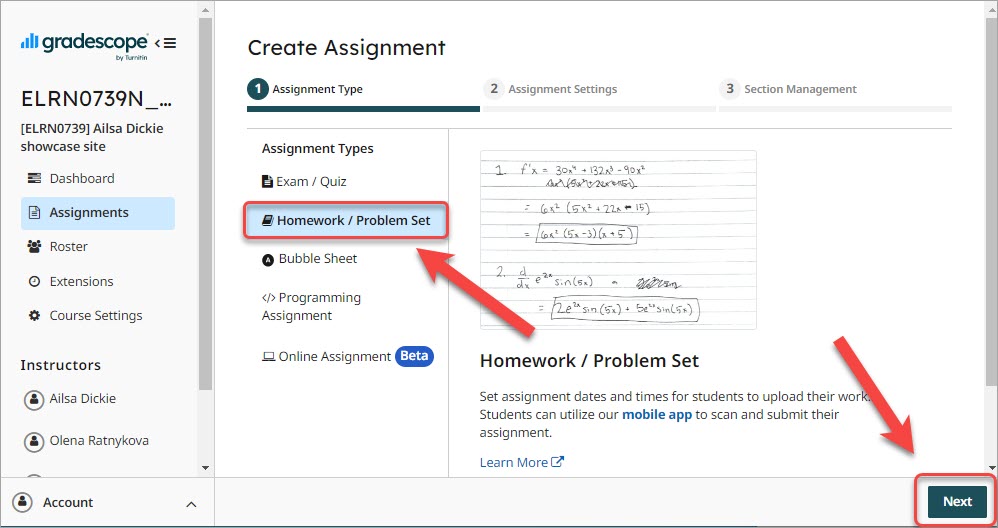 Homework / Problem Set