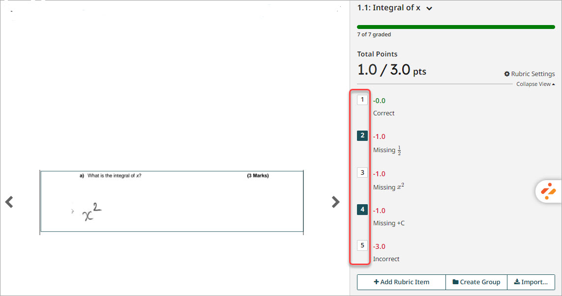 negative marking example