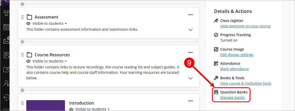 Question banks circled