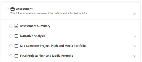 assessment folder