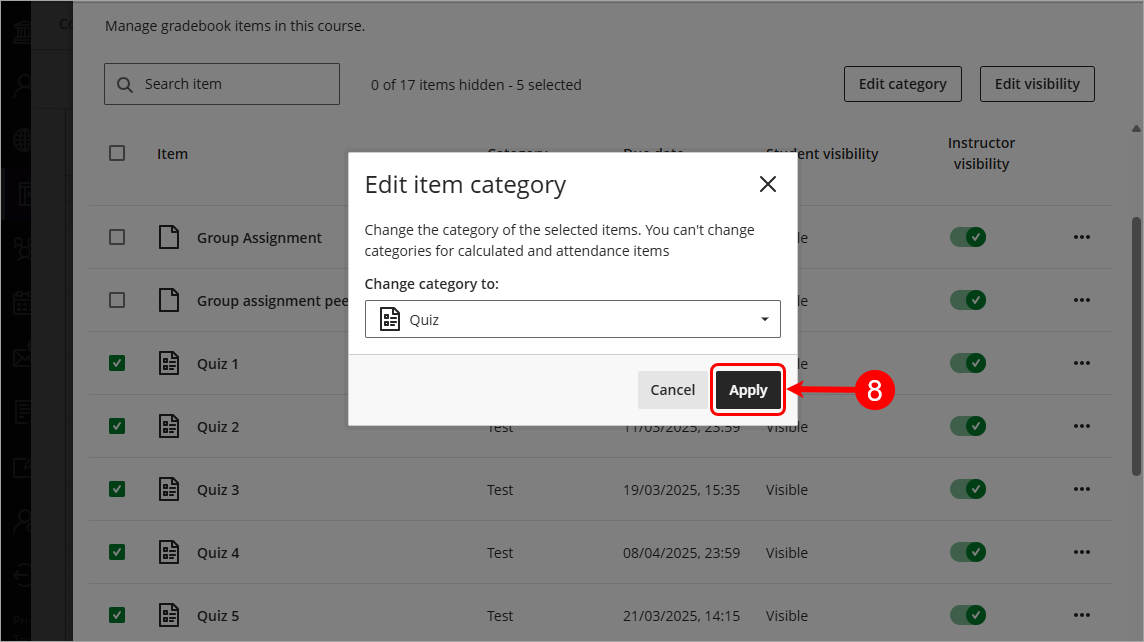 Apply button circled