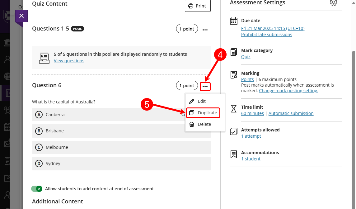 Steps 4 & 5 circled