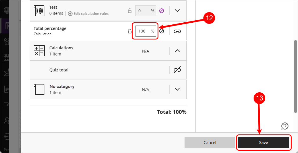 Steps 12 & 13 circled