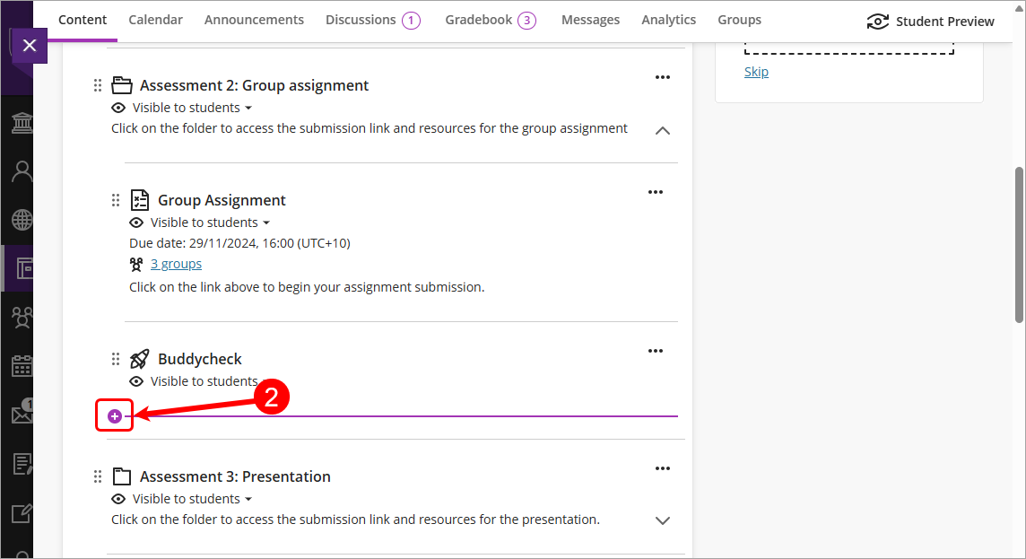 Add new content sign circled
