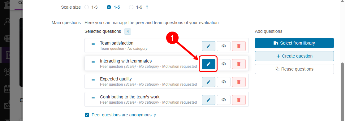 Pencil (edit) button circled