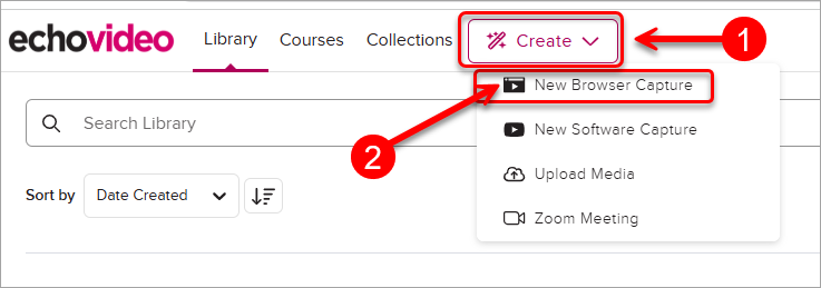 create new browser capture