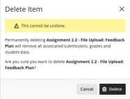 Delete message updated