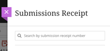 Submission receipt