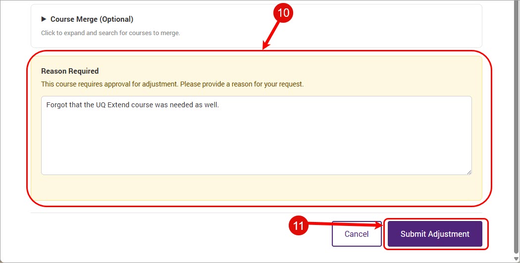 Steps 10 & 11 circled