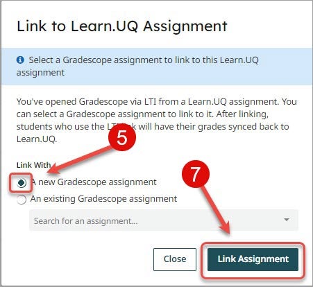 A new Gradescope assignment