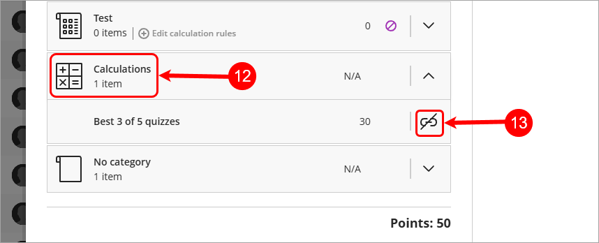 Steps 12 & 13 circled