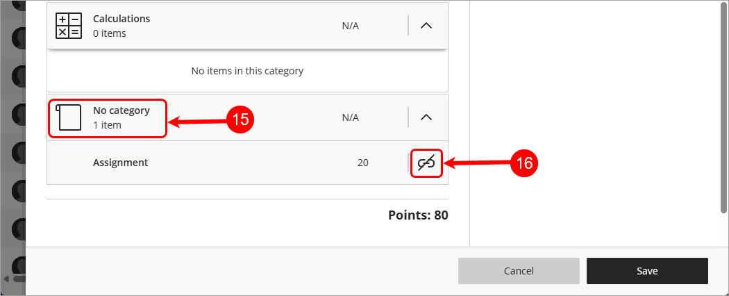 Steps 15 & 16 circled